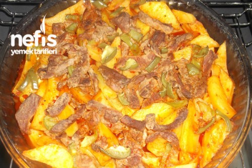 Fırında Etli Patates