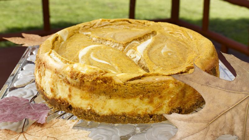 Pumpkin Swirl Cheesecake