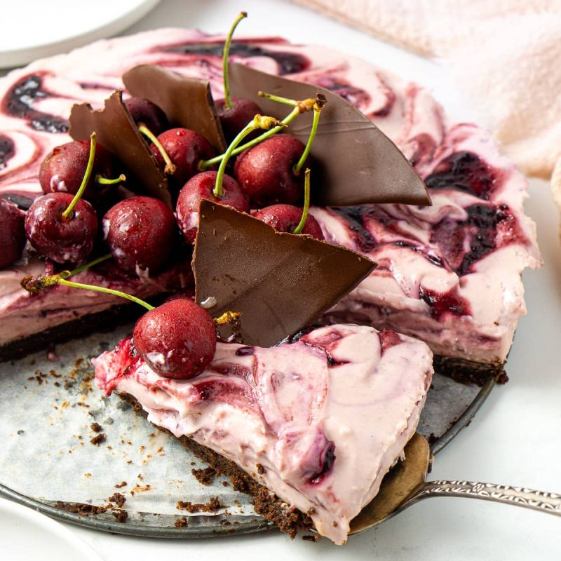 Chocolate Cherry Cheesecake