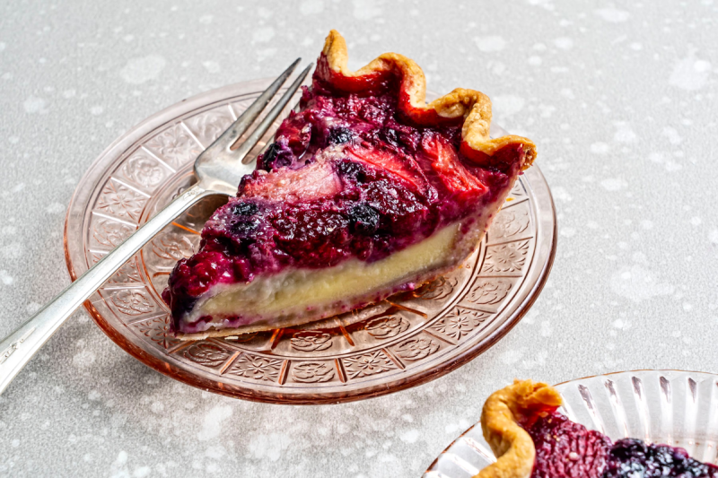 Berry Custard Pie