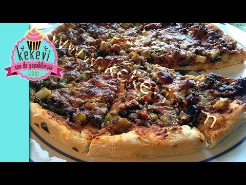 Kıymalı Pizza - Bol Sebzeli - Kekevi Piza Tarifleri