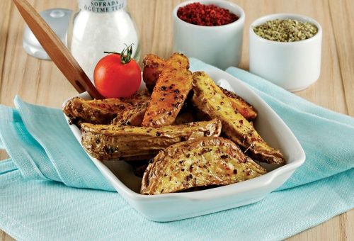 FIRINDA ELMA DİLİM PATATES
