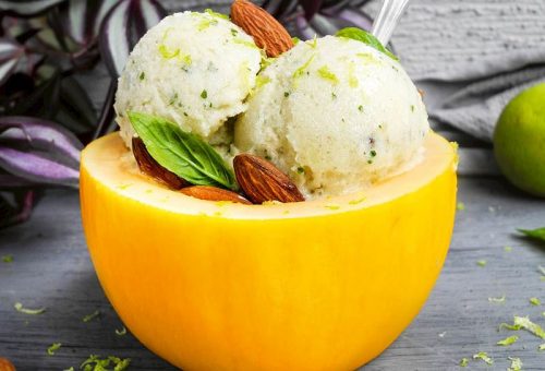 Kavunlu muzlu dondurma