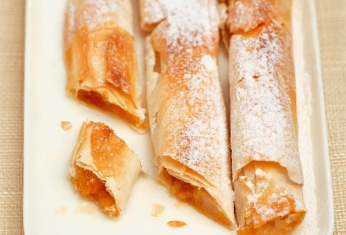 Kayısılı ve armutlu rulo