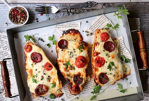 Ekmek Üstü Kahvaltı Pizzası