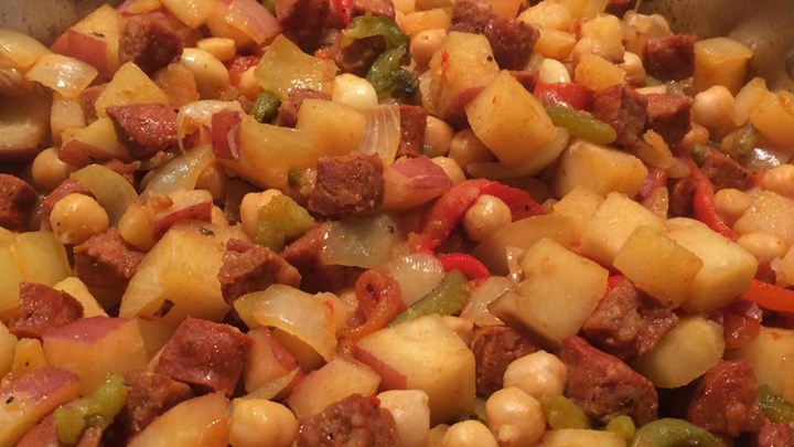 Chickpeas and Chorizo