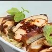 Asya usulü barbekü tavuk