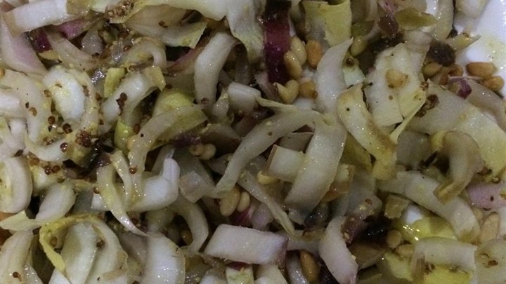 Warm Belgian Endive and Pine Nut Salad