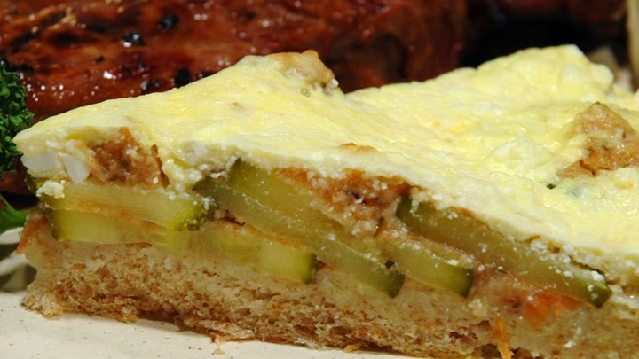Bread Crust Zucchini Quiche