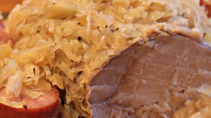 Pork Roast and Sauerkraut