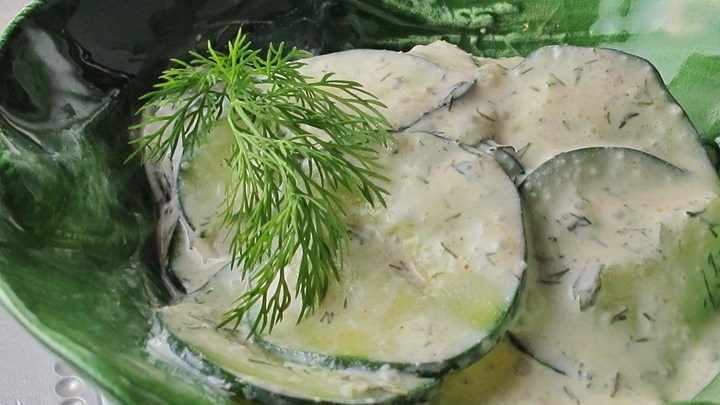 Gurkensalat (German Cucumber Salad)