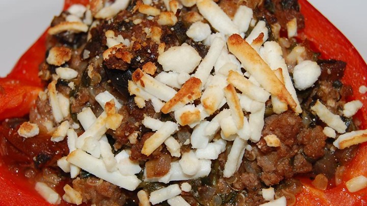 Tina's Greek Stuffed Peppers