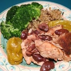 Mediterranean Chicken with Pepperoncini and Kalamatas