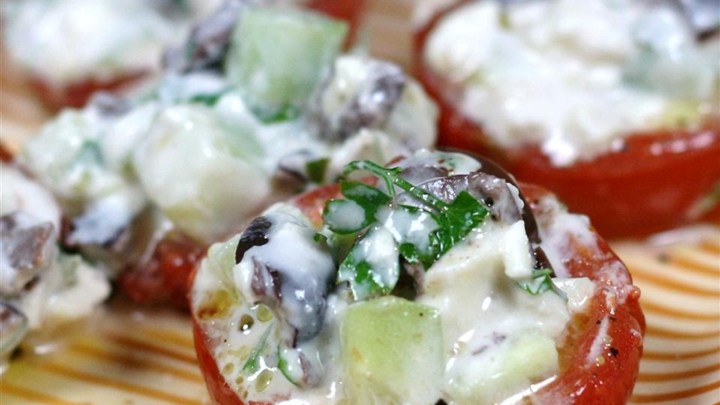 Greek Stuffed Tomatoes