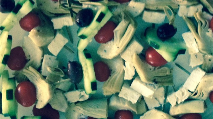 Greek Salad on a Stick