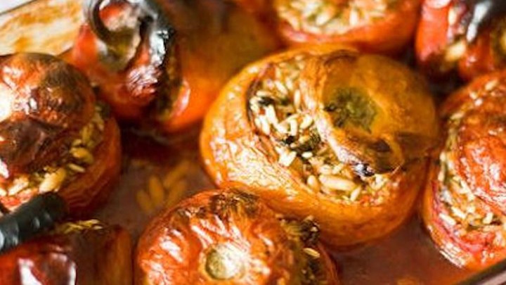 Greek Stuffed Tomatoes and Peppers (Yemista)