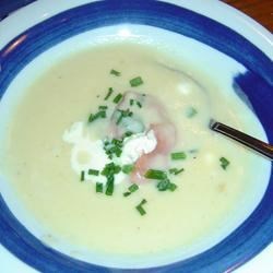 Patates Çorbası ve Somon Rozetleri