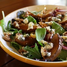 Chicken, Gorgonzola, Pear, And Walnut Salad