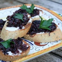 Bruschetta With Radicchio And Goat Cheese