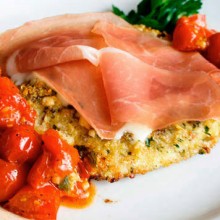 Crispy Chicken Cutlets With Taleggio Cheese & Prosciutto