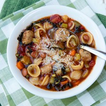 Meatball Minestrone Soup