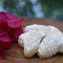 Walnut Crescent Cookies