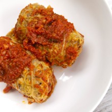 Barley & Lentil Stuffed Cabbage Rolls {Vegetarian}
