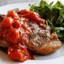 Veal Chops With Sauteed Tomatoes