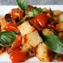 Potatoes With Tomatoes And Basil
