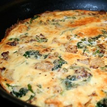 Spinach Potato Frittata