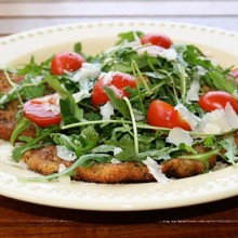 Veal Scallopini with Arugula Salad