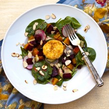 Roasted Beet, & Warm Goat Cheese Salad