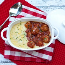 Veal And Ricotta Meatballs In Spicy Tomato Sauce