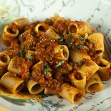 Pasta With Lentil Bolognese
