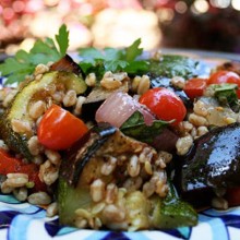 Farro Salad With Grilled Vegetables