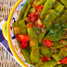 Romano Beans With Pancetta & Tomatoes