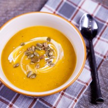 Butternut Squash, Sweet Potato, & Ginger Soup {Immune Boosting}