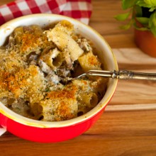 Baked Pasta With Mascarpone, Sausage, & Mushrooms