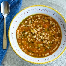 Pasta e Fagioli {Ditalini with Chickpeas}