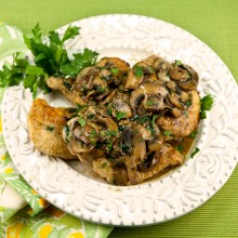 Chicken Galliano With Mushrooms