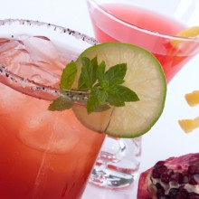 Frosty Pomegranate Margaritas