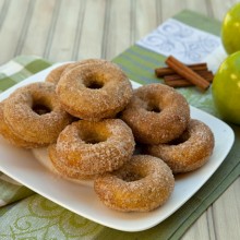 Baked Cinnamon Apple Donuts