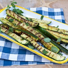 Grilled Zucchini With Mint