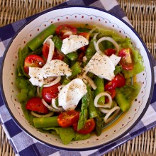Asparagus, Cherry Tomato & Mozzarella Salad