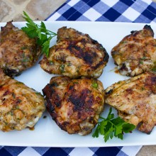 Spicy Orange Grilled Chicken Thighs