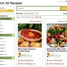 New Feature On IFF ~ ZipList Advanced Recipe Search