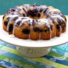 Lemon Yogurt Blueberry Cake
