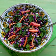 Kale Salad With Red Cabbage