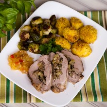 Apple Stuffed Pork Tenderloin