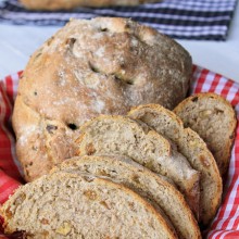 Rustic Raisin Walnut Bread